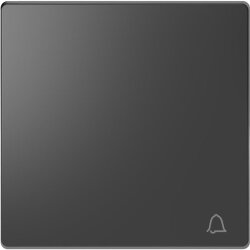 Merten Wippe mit Kennzeichnung Klingel anthrazit