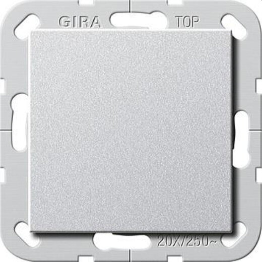 Gira Wippschalter 283626 Aus 20 A System 55 Farbe Alu