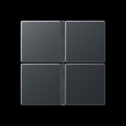 Jung Tastensatz 4fach, F40, Serie A, anthrazit matt...