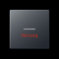 Jung Wippe 1fach mit Lichtleiter, Heizung, Thermoplast...