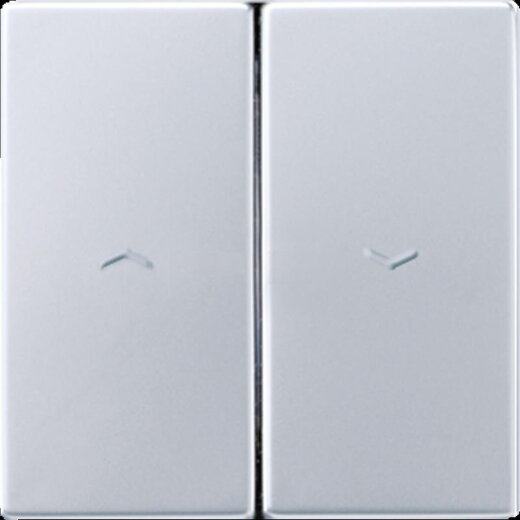 Jung Wippe 2fach, Symbol Pfeil (geprägt), Serie LS, Aluminium AL2995PP