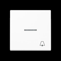 Jung Wippe 1fach mit Lichtleiter, Symbol Klingel,...