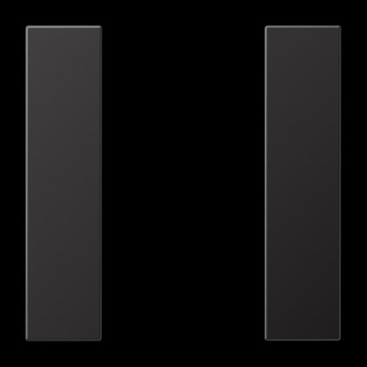 Jung Tastensatz 1fach, F50, Serie LS, dark (lackiertes Aluminium) AL2501TSAD