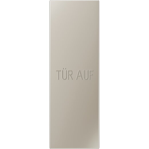 Jung Großflächenwippe (70 x 212,4 mm), Text Tür auf, senkrecht, Serie LS, Edelstahl ES2993P
