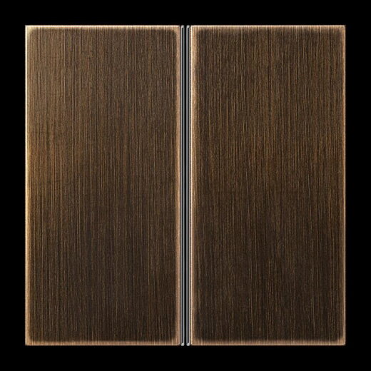 Jung Tastensatz 2fach, F40, Serie LS, Messing antik ME2402TSAAT