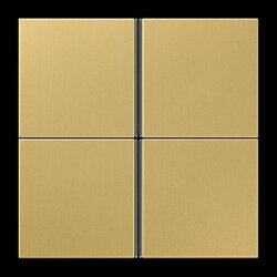 Jung Tastensatz 4fach, F40, Serie LS, Messing classic...