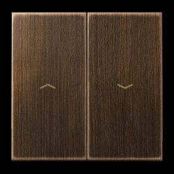 Jung Wippe 2fach, mit Pfeilsymbolen, Messing, Serie LS,...