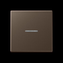 Jung Wippe 1fach mit Lichtleiter, Serie A, mokka A590KO5MO