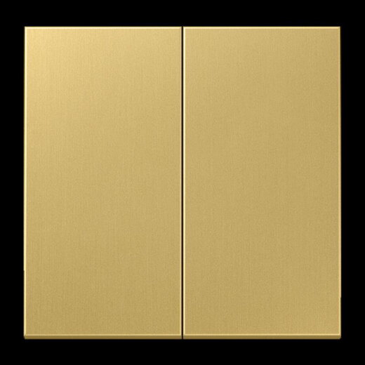 Jung Wippe 2fach, Messing, Serie LS, Messing classic ME2995C