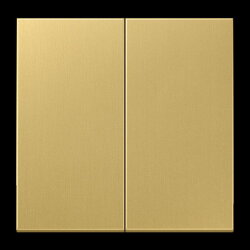 Jung Wippe 2fach, Messing, Serie LS, Messing classic ME2995C