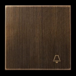 Jung Wippe 1fach, Symbol Klingel, Messing, Serie LS,...