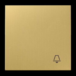 Jung Wippe 1fach, Symbol Klingel, Messing, Serie LS,...