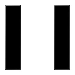 Jung Tastensatz 1fach, F50, Serie LS, schwarz LS501TSASW