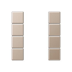 Jung Tastensatz 4fach, F50, Serie A, champagner A504TSACH