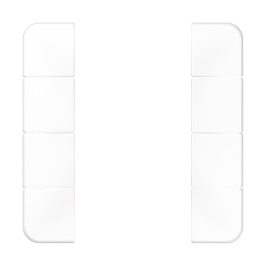 Jung Tastensatz 4fach, F50, Serie CD, alpinweiß CD504TSAWW