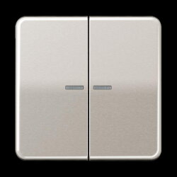 Jung Wippe 2fach mit Lichtleiter, Aluminium eloxiert,...