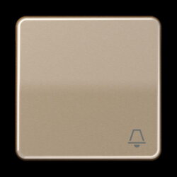 Jung Wippe 1fach, Symbol Klingel, Aluminium eloxiert,...