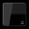 Jung Wippe 1fach, Symbol Klingel, Duroplast, Serie CD, schwarz CD590KSW