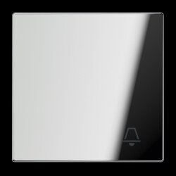 Jung Wippe 1fach, Symbol Klingel, Metall verchromt, Serie...