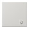 Jung Wippe 1fach, Symbol Klingel, Duroplast, Serie LS, lichtgrau LS990KLG