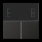 Jung Tastensatz 3fach, F40 Raumcontroller, Serie LS, anthrazit (lackiertes Aluminium) AL4093TSAAN