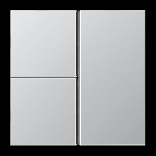 Jung Tastensatz 3fach, F40, Serie LS, Aluminium AL2403TSA