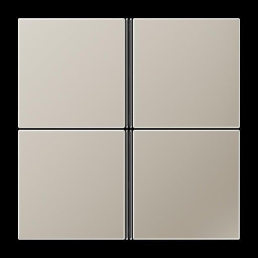 Jung Tastensatz 4fach, F40, Serie LS, Edelstahl ES2404TSA