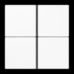 Jung Tastensatz 4fach, F40, Serie LS, alpinweiß...