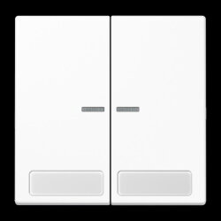 Jung Wippe 2fach mit Lichtleiter, mit Schriftfeld,...