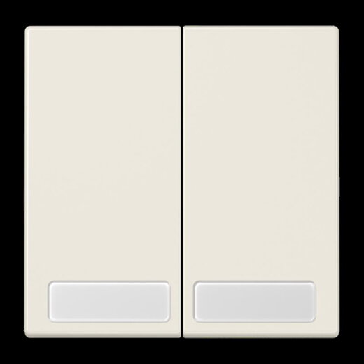 Jung Wippe 2fach, mit Schriftfeld, Duroplast, Serie LS, weiß LS995NA