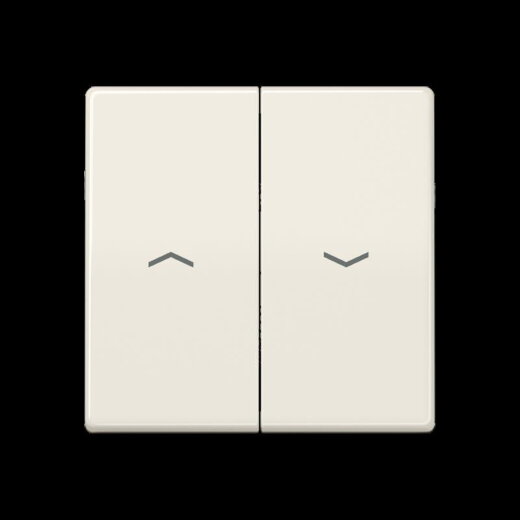 Jung Wippe 2fach, mit Pfeilsymbolen, Thermoplast, Serie AS, weiß AS591-5PBF