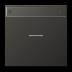 Jung Wippe 1fach mit Lichtleiter, mit Schriftfeld,...