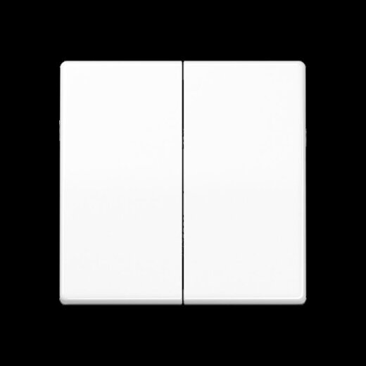 Jung Wippe 2fach, Thermoplast, Serie AS, alpinweiß AS591-5BFWW