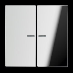 Jung Wippe 2fach mit Lichtleiter, Metall verchromt, Serie...