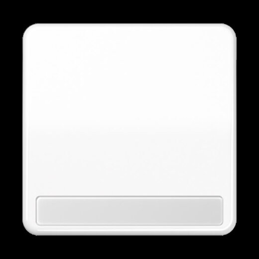 Jung Wippe 1fach, mit Schriftfeld, Duroplast, Serie CD, alpinweiß CD590NAWW