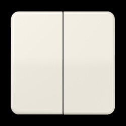 Jung Wippe 2fach, Duroplast, Serie CD, weiß CD595