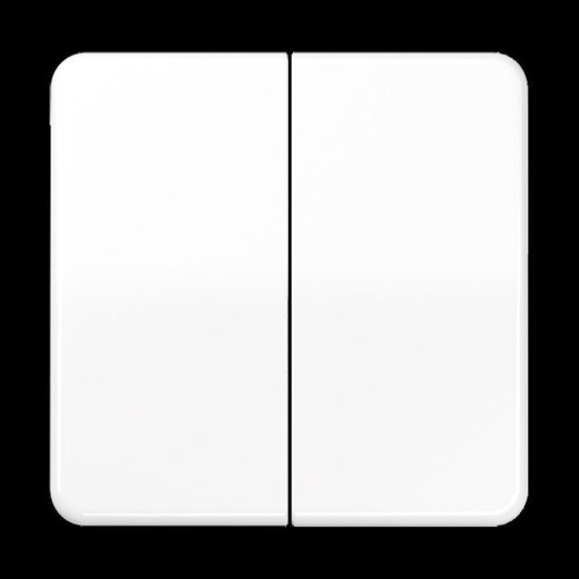 Jung Wippe 2fach, Duroplast, Serie CD, alpinweiß CD595WW