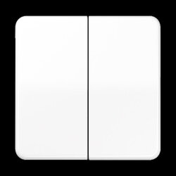 Jung Wippe 2fach, Duroplast, Serie CD, alpinweiß...