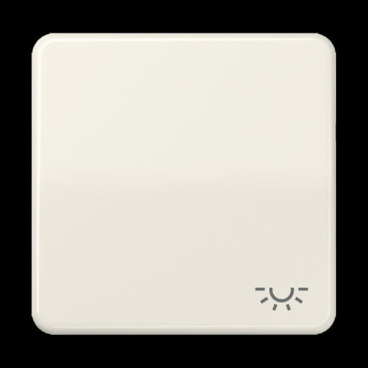 Jung Wippe 1fach, Symbol Licht, Duroplast, Serie CD, weiß CD590L