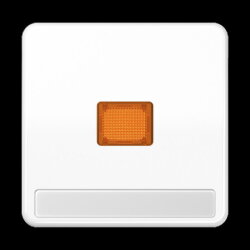 Jung Wippe 1fach mit Kalotte, mit Schriftfeld, Duroplast,...