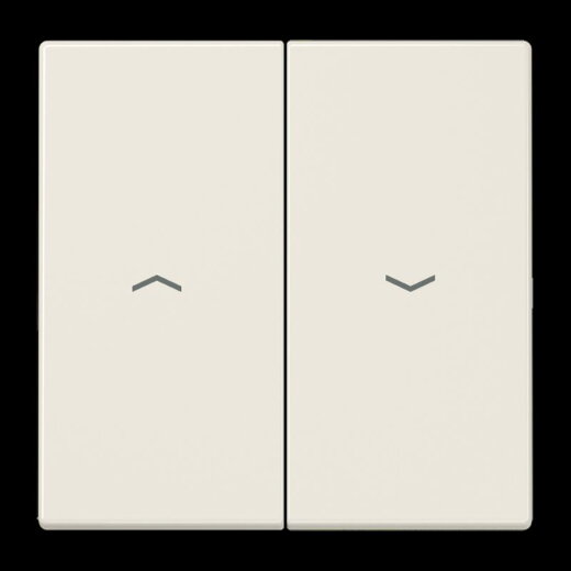 Jung Wippe 2fach, mit Pfeilsymbolen, Duroplast, Serie LS, weiß LS995P