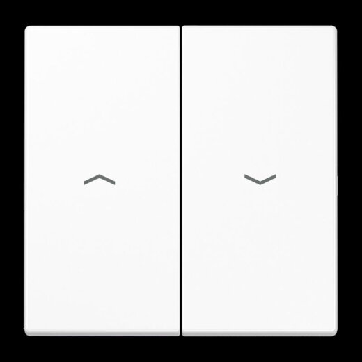 Jung Wippe 2fach, mit Pfeilsymbolen, Duroplast, Serie LS, alpinweiß LS995PWW