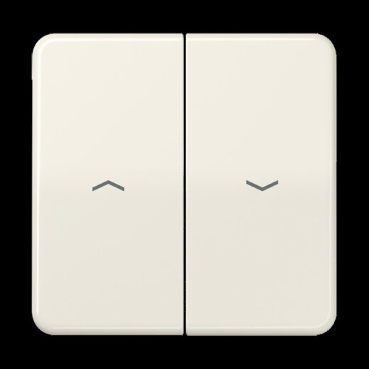 Jung Wippe 2fach, mit Pfeilsymbolen, Thermoplast, Serie CD, weiß CD595PBF