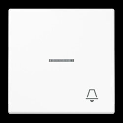 Jung Wippe 1fach mit Lichtleiter, Symbol Klingel,...