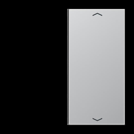 Jung Taste 2fach, mit Pfeilsymbolen, F40, Serie LS, Aluminium AL2402TSAP