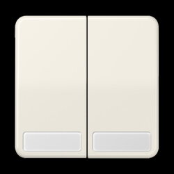 Jung Wippe 2fach, mit Schriftfeld, Duroplast, Serie CD,...