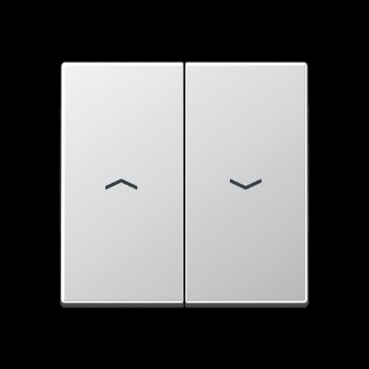 Jung Wippe 2fach, mit Pfeilsymbolen, Serie A, aluminium A595PAL