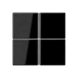 Jung Tastensatz 4fach, F40, Serie A, schwarz A404TSASW