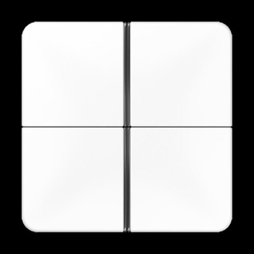 Jung Tastensatz 4fach, F40, Serie CD, alpinweiß CD404TSAWW