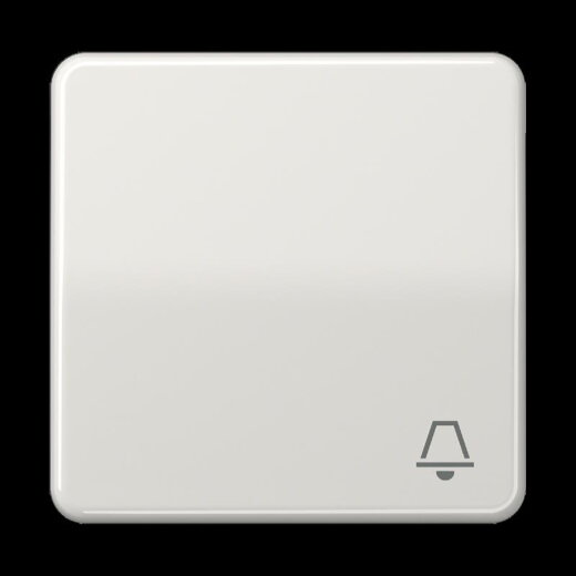 Jung Wippe 1fach, Symbol Klingel, Duroplast, Serie CD, lichtgrau CD590KLG